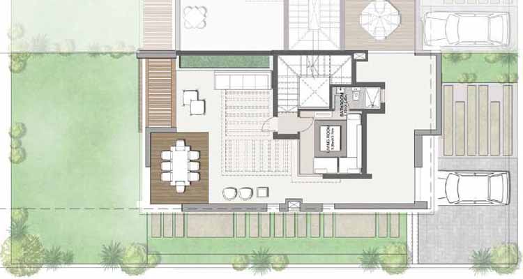 floor plan of TAWNY - TOWNHOUSE CORNER for sale in Tawny Hyde Park - 6th October